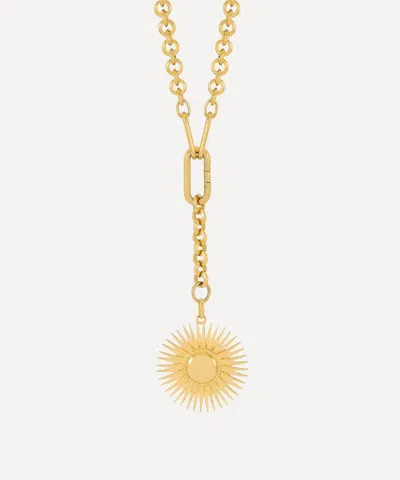Rachel Jackson 22ct Gold-plated Electric Goddess Hardware Chain Necklace