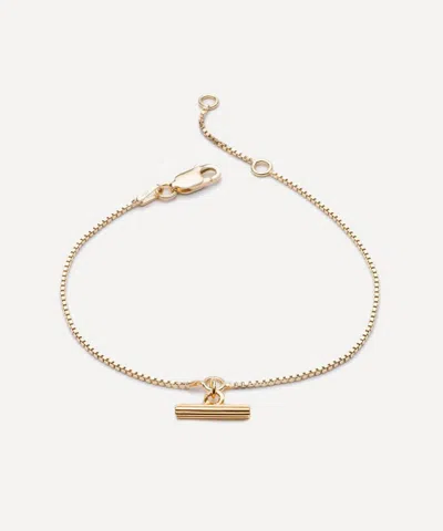 Rachel Jackson 22ct Gold-plated Mini T-bar Bracelet