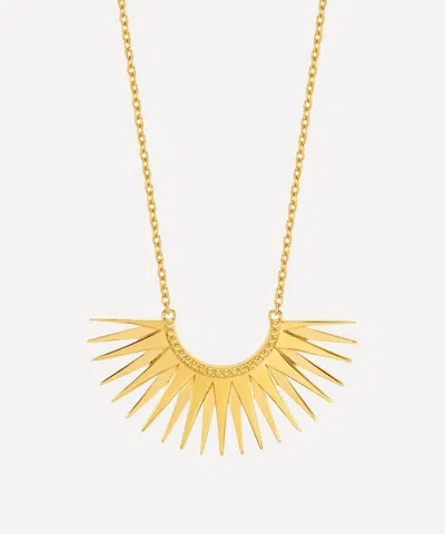 Rachel Jackson 22ct Gold-plated Rising Sun Pendant Necklace