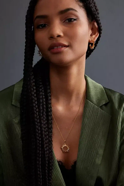 Rachel Jackson Electric Goddess Sun Hoop Earrings In Gold