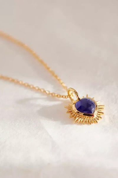 Rachel Jackson Gold-plated Electric Love Birthstone Necklace