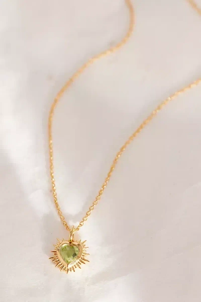 Rachel Jackson Gold-plated Electric Love Birthstone Necklace