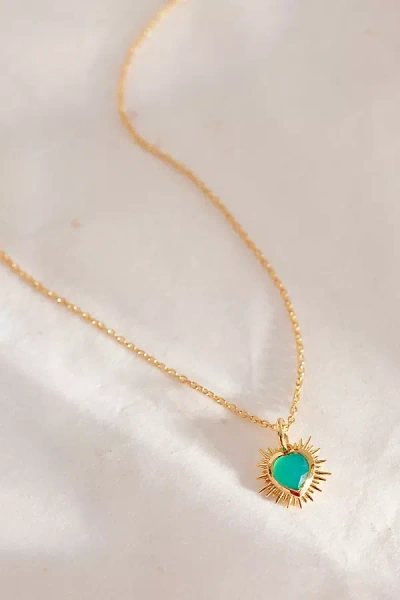 Rachel Jackson Gold-plated Electric Love Birthstone Necklace