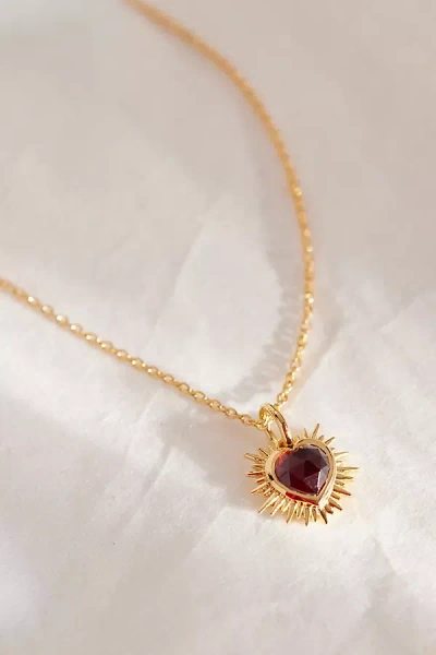 Rachel Jackson Gold-plated Electric Love Birthstone Necklace