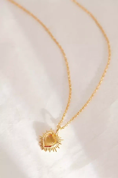 Rachel Jackson Gold-plated Electric Love Birthstone Necklace
