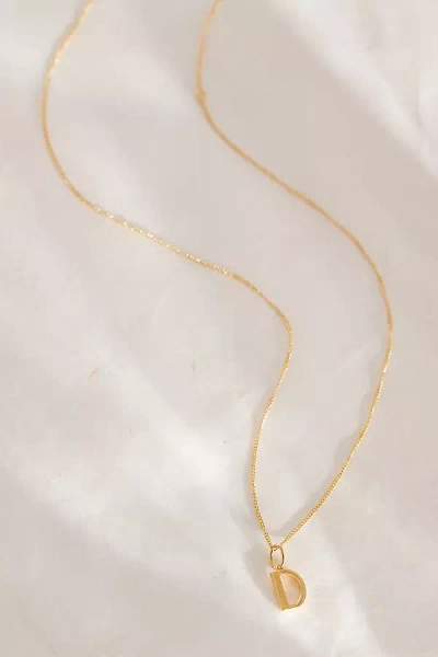 Rachel Jackson Gold-plated Initial Monogram Pendant Necklace