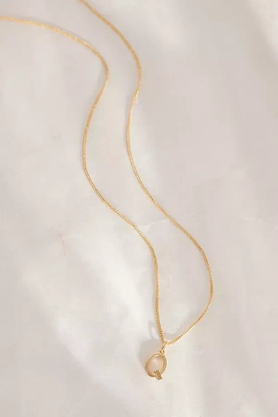 Rachel Jackson Gold-plated Initial Monogram Pendant Necklace