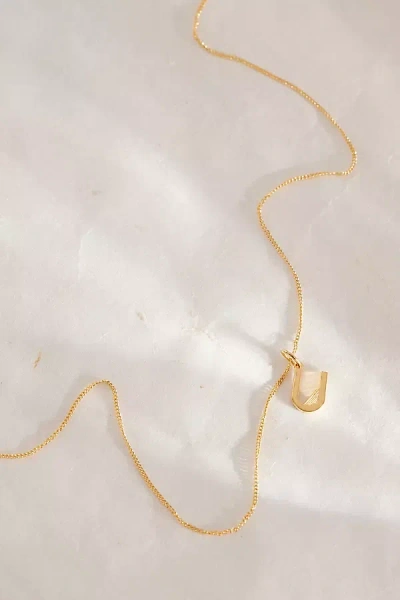 Rachel Jackson Gold-plated Initial Monogram Pendant Necklace