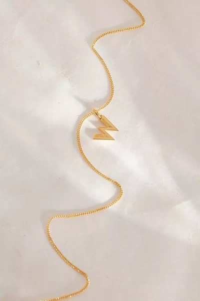 Rachel Jackson Gold-plated Initial Monogram Pendant Necklace