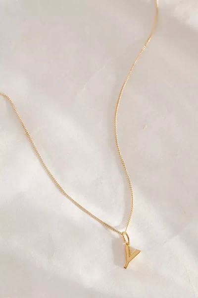 Rachel Jackson Gold-plated Initial Monogram Pendant Necklace