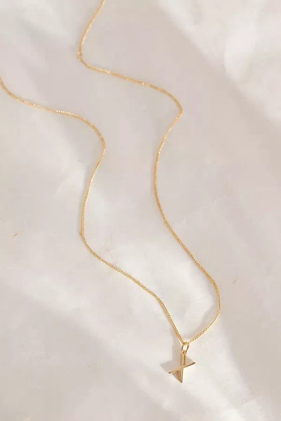 Rachel Jackson Gold-plated Initial Monogram Pendant Necklace