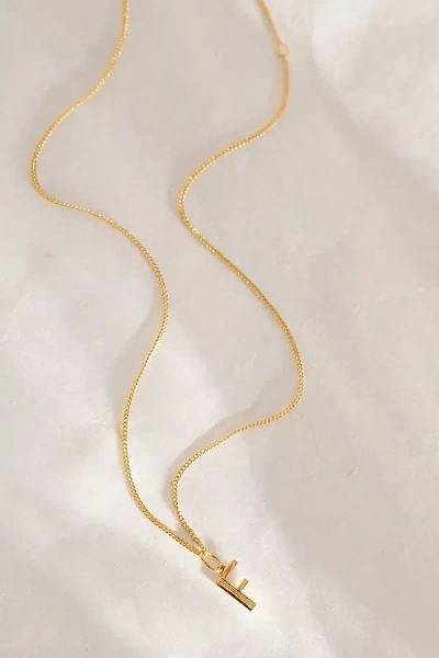 Rachel Jackson Gold-plated Initial Monogram Pendant Necklace