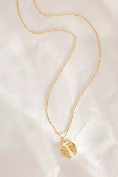 Rachel Jackson Gold-plated Zodiac Art Coin Pendant Necklace