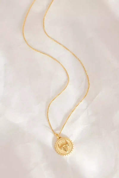 Rachel Jackson Gold-plated Zodiac Art Coin Pendant Necklace