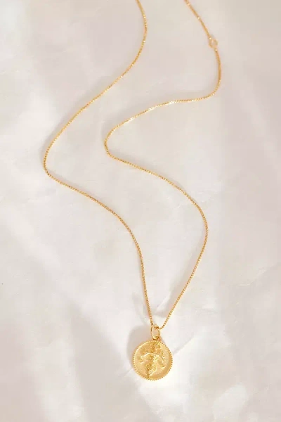Rachel Jackson Gold-plated Zodiac Art Coin Pendant Necklace