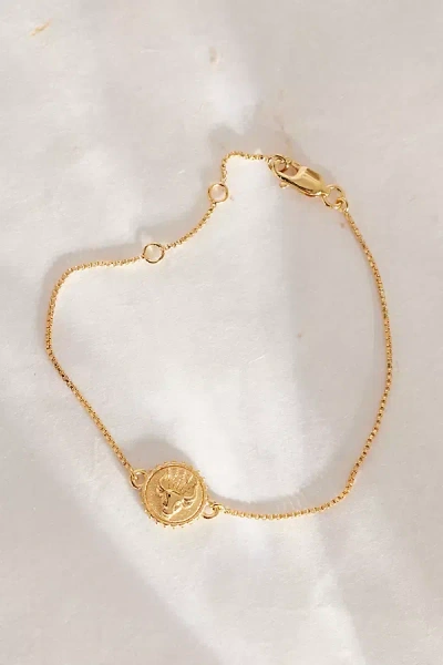 Rachel Jackson Gold-plated Zodiac Mini Art Coin Bracelet