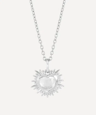 Rachel Jackson Sterling Silver Electric Love April Birthstone Necklace