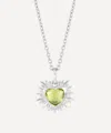 Rachel Jackson Sterling Silver Electric Love August Birthstone Necklace