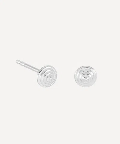 Rachel Jackson Sterling Silver Front Facing Evolve Stud Earrings