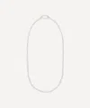 Rachel Jackson Sterling Silver Hardware Clasp Chain Necklace In Neutral
