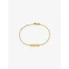 Rachel Jackson Womens Art Deco Mama 22ct Yellow Gold-plated Sterling-silver Bracelet
