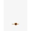 Rachel Jackson Womens Yellow Gold Electric Love Mini Heart 22ct Yellow Gold-plated Sterling-silver A In Yellow Gold