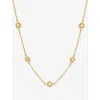 Rachel Jackson Womens Eternal Sun 22ct Yellow Gold-plated Sterling-silver Choker Necklace In Gold