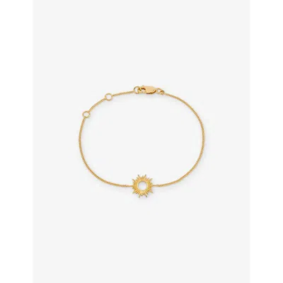 Rachel Jackson Womens  Eternal Sun 2ct Yellow Gold-plated Sterling-silver Bracelet