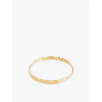 Rachel Jackson Womens Lifestream 18ct Yellow Gold-plated Sterling-silver Bangle