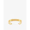 Rachel Jackson Womens Lifestream Statement 18ct Yellow Gold-plated 925 Sterling-silver Bangle In Gold