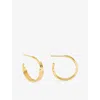 Rachel Jackson Womens Medium Evolve 18ct Yellow Gold-plated 925 Sterling-silver Hoop Earrings In Gold