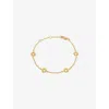 Rachel Jackson Womens Mini Eternal Sun 22ct Yellow Gold-plated Sterling-silver Bracelet In Gold