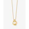 Rachel Jackson Womens Mini Evolve 18ct Yellow Gold-plated 925 Sterling-silver Necklace In Gold