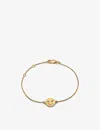 Rachel Jackson Womens Yellow Gold Mini Happy Face 22ct Yellow Gold-plated Sterling Silver And Crysta In Yellow Gold