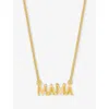 Rachel Jackson Womens Mini Mama 22ct Yellow Gold-plated Sterling-silver Necklace
