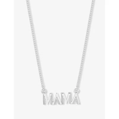Rachel Jackson Womens Mini Mama Sterling-silver Necklace