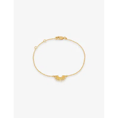 Rachel Jackson Womens  Rising Sun 22ct Yellow Gold-plated Sterling-silver Bracelet