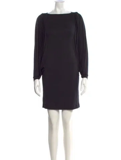 Pre-owned Rachel Pally Bateau Neckline Mini Dress W/ Tags In Black