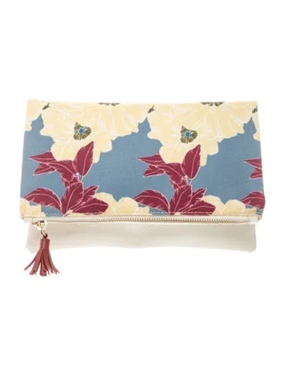Pre-owned Rachel Pally Canvas Clutch In Blue