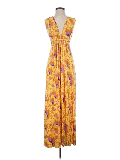 Pre-owned Rachel Pally Casual Dress In Yellow