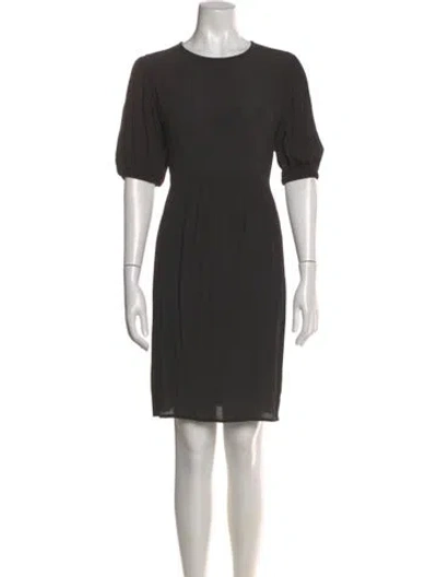 Pre-owned Rachel Pally Crew Neck Knee-length Dress In Black