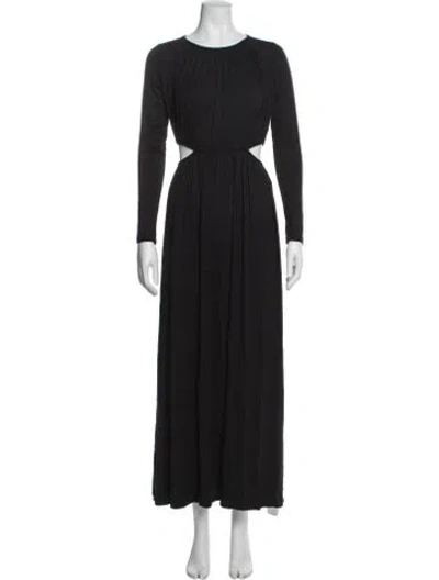 Pre-owned Rachel Pally Crew Neck Long Dress W/ Tags In Blue