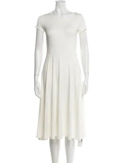 Pre-owned Rachel Pally Crew Neck Midi Length Dress W/ Tags In Neutral