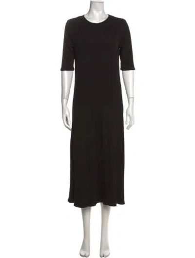 Pre-owned Rachel Pally Hemp Long Dress In Black