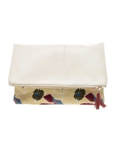 Pre-owned Rachel Pally Leather Clutch In Neutral