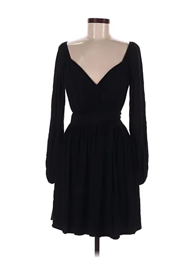 Pre-owned Rachel Pally Long Sleeve Top Black Sweetheart Neckline Tops