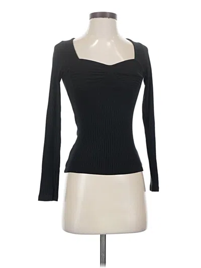 Pre-owned Rachel Pally Long Sleeve T-shirt In Black