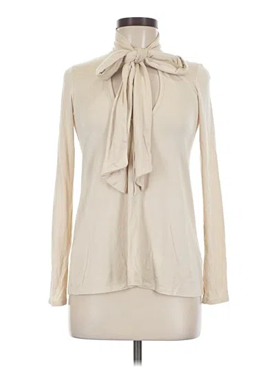 Pre-owned Rachel Pally Long Sleeve Turtleneck In Ivory