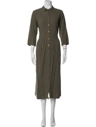 Pre-owned Rachel Pally Midi Length Dress In Green