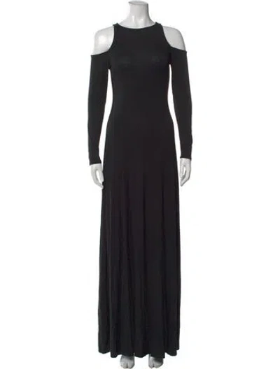 Pre-owned Rachel Pally Off-the-shoulder Long Dress In Black